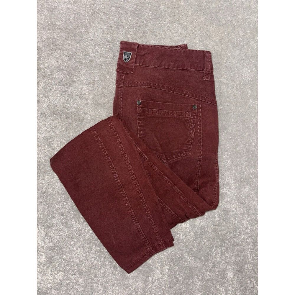 Kuhl Women's Size 0 Reg Legendary Pants Brooke Skinny Hiking Outdoors Maroon **‎